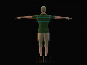 Modern Tarzan Lowpoly 3D Model