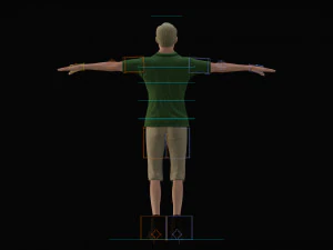 Modern Tarzan Lowpoly 3D Model