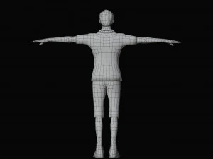 Modern Tarzan Lowpoly 3D Model