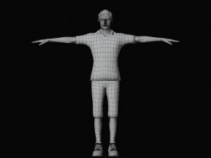 Modern Tarzan Lowpoly 3D Model