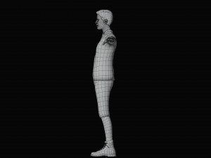 Modern Tarzan Lowpoly 3D Model