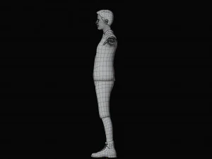 Modern Tarzan Lowpoly 3D Model