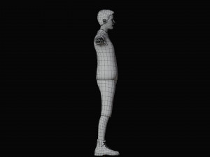 Modern Tarzan Lowpoly 3D Model