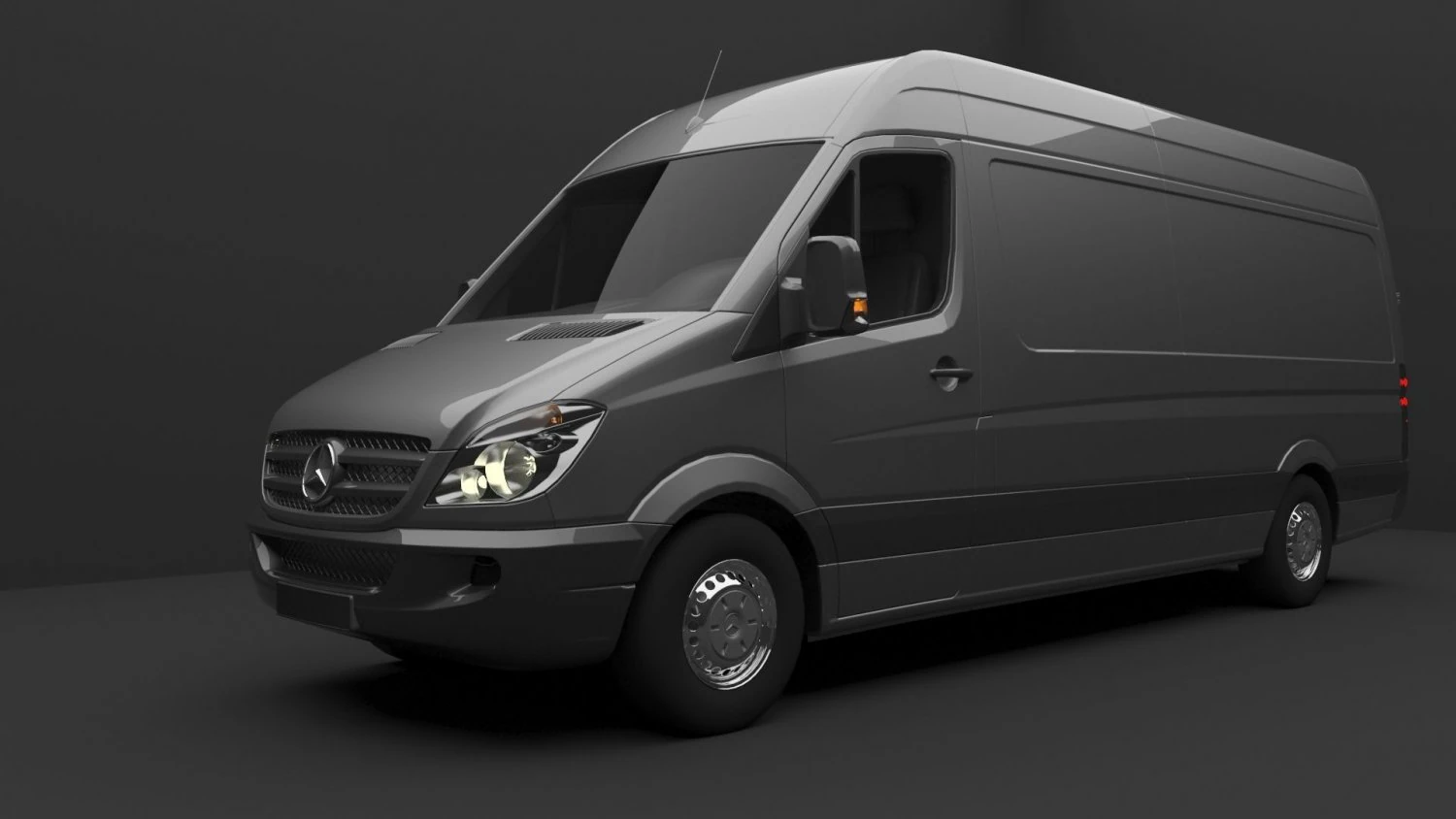 Mercedes Sprinter 3D Model .c4d .max .obj .3ds .fbx .stl .blend 