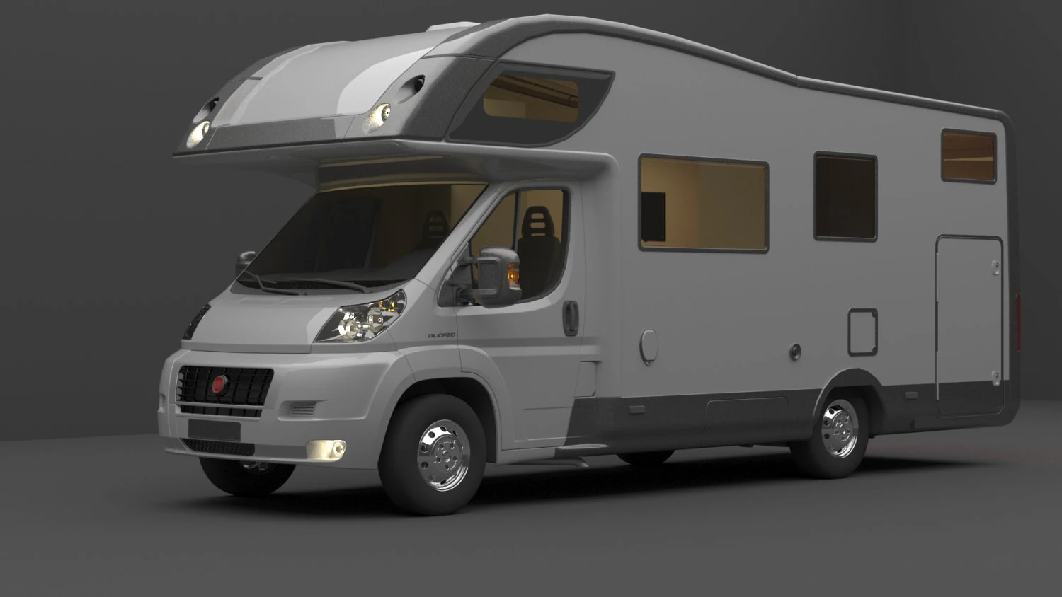 Campervan 3D Model .c4d .max .obj .3ds .fbx .stl .blend 