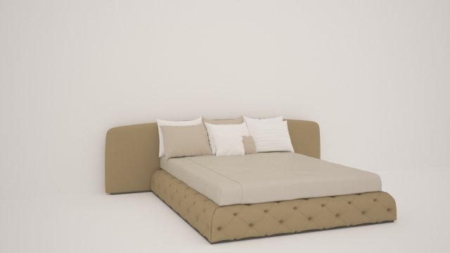 Bed 3D 모델 .c4d .max .obj .3ds .fbx .stl .blend 