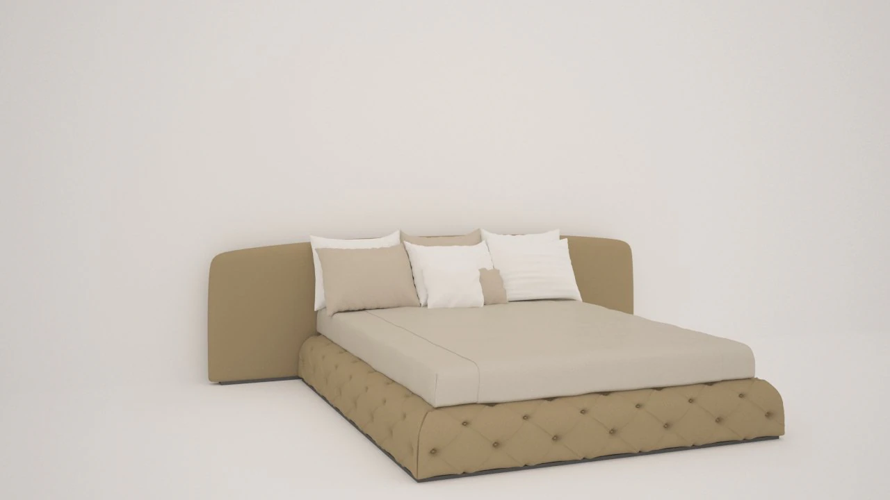 Bed 3D Model .c4d .max .obj .3ds .fbx .stl .blend 