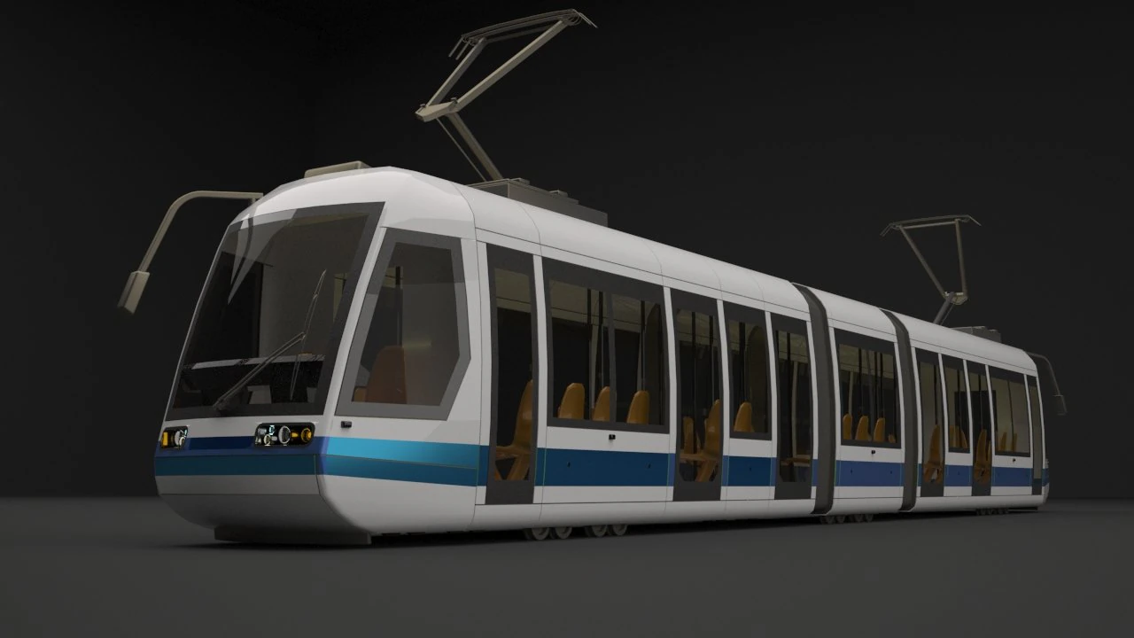 Train 3D Model .c4d .max .obj .3ds .fbx .stl .blend