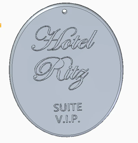 LLAVERO HOTEL RITZ 3D Print Model .c4d .max .obj .3ds .fbx .stl .blend 
