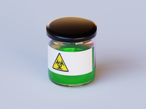 Poison in a jar 3D Model