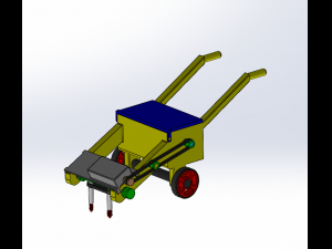 GRASS PLOW AND DRILLING ELECTRIC MACHINE 3D Model