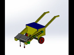 PŁUG DO TRAWY I WIERTARKA ELEKTRYCZNA Model 3D