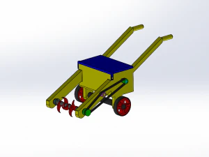 GRASS PLOW AND DRILLING ELECTRIC MACHINE 3D Model