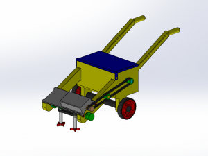 GRASS PLOW AND DRILLING ELECTRIC MACHINE Model 3D