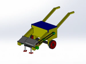 GRASS PLOW AND DRILLING ELECTRIC MACHINE 3D Model