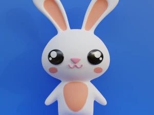 Милый кролик 3D Модель