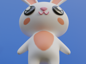 Cute rabbit 3D Модель
