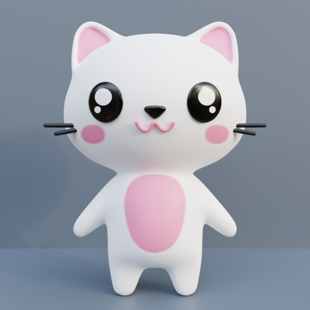 of cat 3D Model .c4d .max .obj .3ds .fbx .stl .blend 