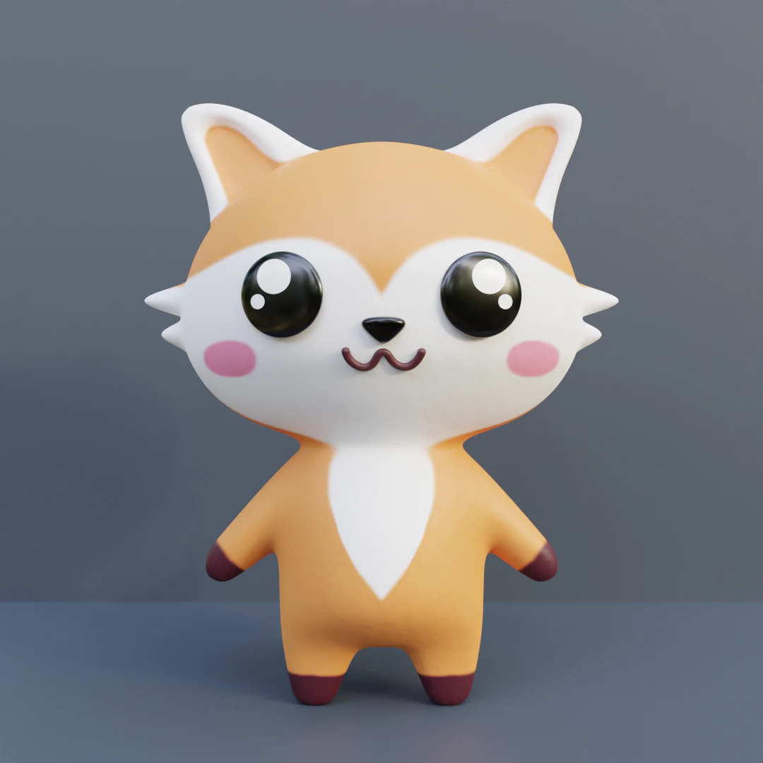 of fox 3D Model .c4d .max .obj .3ds .fbx .stl .blend 