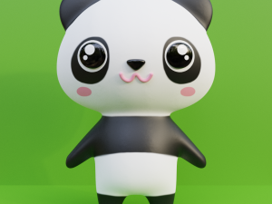 of panda Model 3D