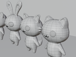 Cute animals Modello 3D