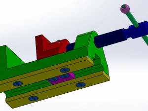 Bench Vice 3D Model