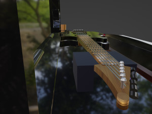Guitar song electric And Sound speaker box Stereo Model object Teksture Teak wood 3Dモデル