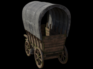 3D Medieval Carriage Model 3D