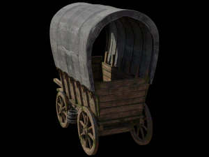3D Medieval Carriage 3D Model