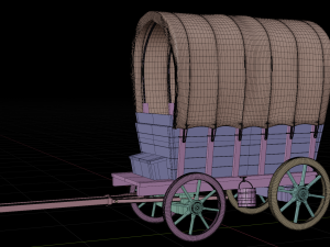 3D Medieval Carriage Model 3D