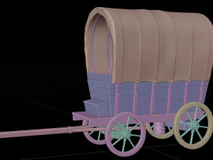 3D Medieval Carriage 3D Model