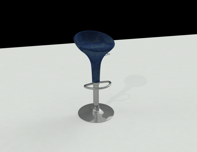 Ceramic Bar Stool 3D 模型 .c4d .max .obj .3ds .fbx .stl .blend 