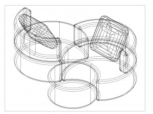 Modern 3 Round Seats Sofa 3D 模型