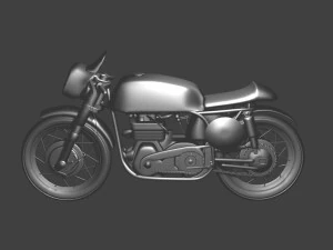 Bicicleta Norton Manx Modelo 3D