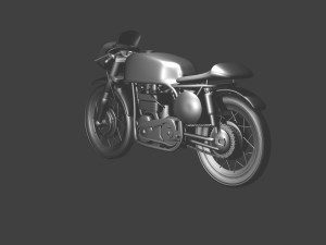Norton Manx Bike 3D Model