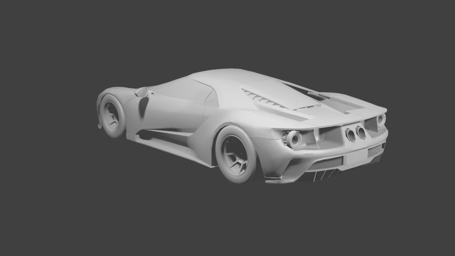 GT Car 3D Model .c4d .max .obj .3ds .fbx .stl .blend