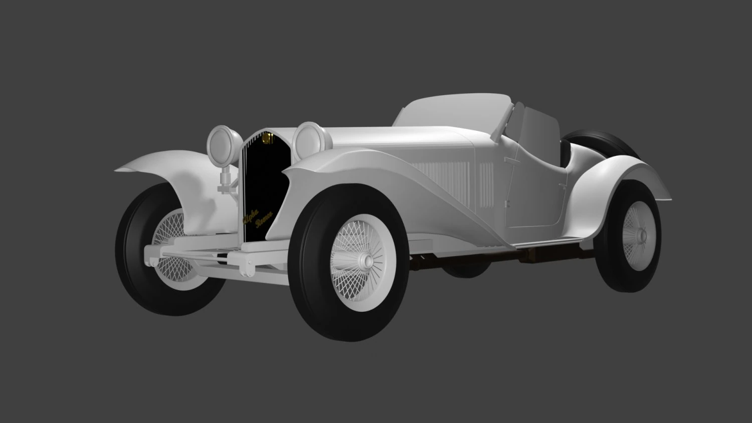 Vintage Car Modal 3D Model .c4d .max .obj .3ds .fbx .stl .blend