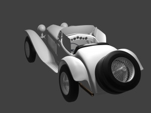Vintage Car Modal 3D मॉडल