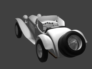 Vintage Car Modal 3D Model
