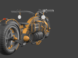 Bullet bike High Quality Model 3D