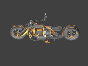Bullet bike High Quality Model 3D