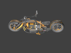 Bullet bike High Quality 3D Model