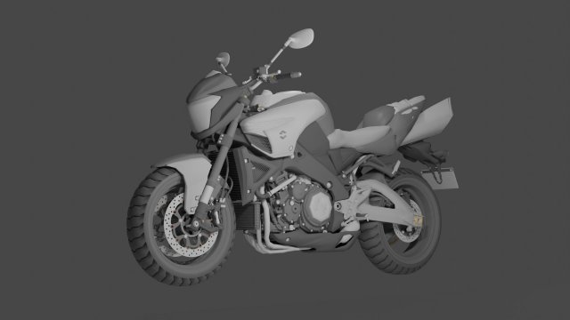 Sport Bike High quality 3D 모델 .c4d .max .obj .3ds .fbx .stl .blend 