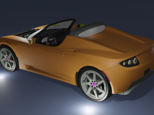Tesla Roadster 2010 3D Модель