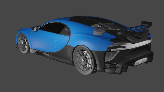 BUGATTI CHIRON PUR SPORT CAR Modèle 3D .c4d .max .obj .3ds .fbx .stl .blend 