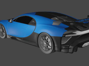CARRO ESPORTIVO BUGATTI CHIRON PUR Modelo 3D