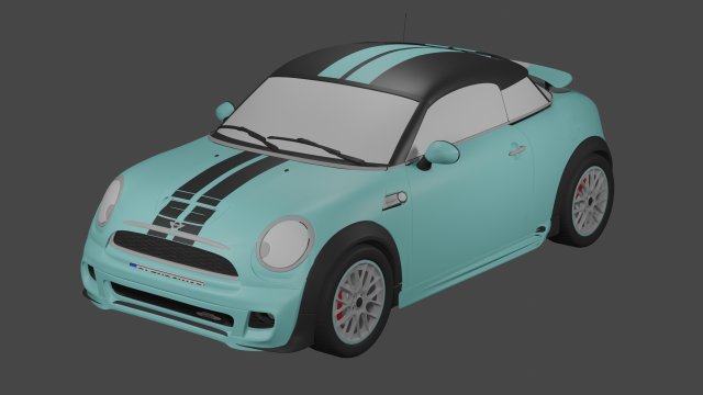 A Simple Old Car 3D Model .c4d .max .obj .3ds .fbx .stl .blend 