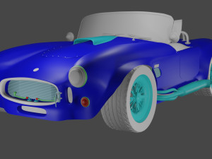 Old Type Car 3D Model