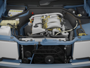 Mercedes Benz w124 Car 3D Модель
