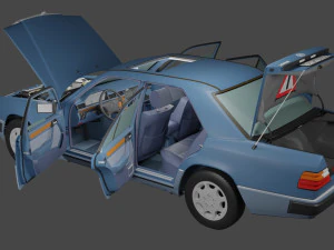 Mercedes-Benz w124 Coche Modelo 3D